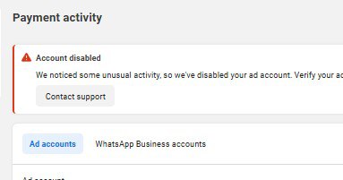 How to Fix “Ad Account Disabled Due to Unusual Activity” on Facebook (Step-by-Step)